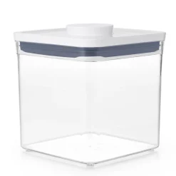 Preservation|Preservation>Ma Caféine OXO | Large short square container white lid POP 2.0 - 2.6 Liters