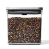 Preservation|Preservation>Ma Caféine OXO | Small square container stainless steel lid POP 2.0 - 1.6 Liters