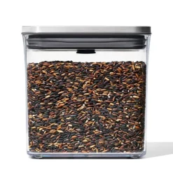 Preservation|Preservation>Ma Caféine OXO | Small square container stainless steel lid POP 2.0 - 1.6 Liters