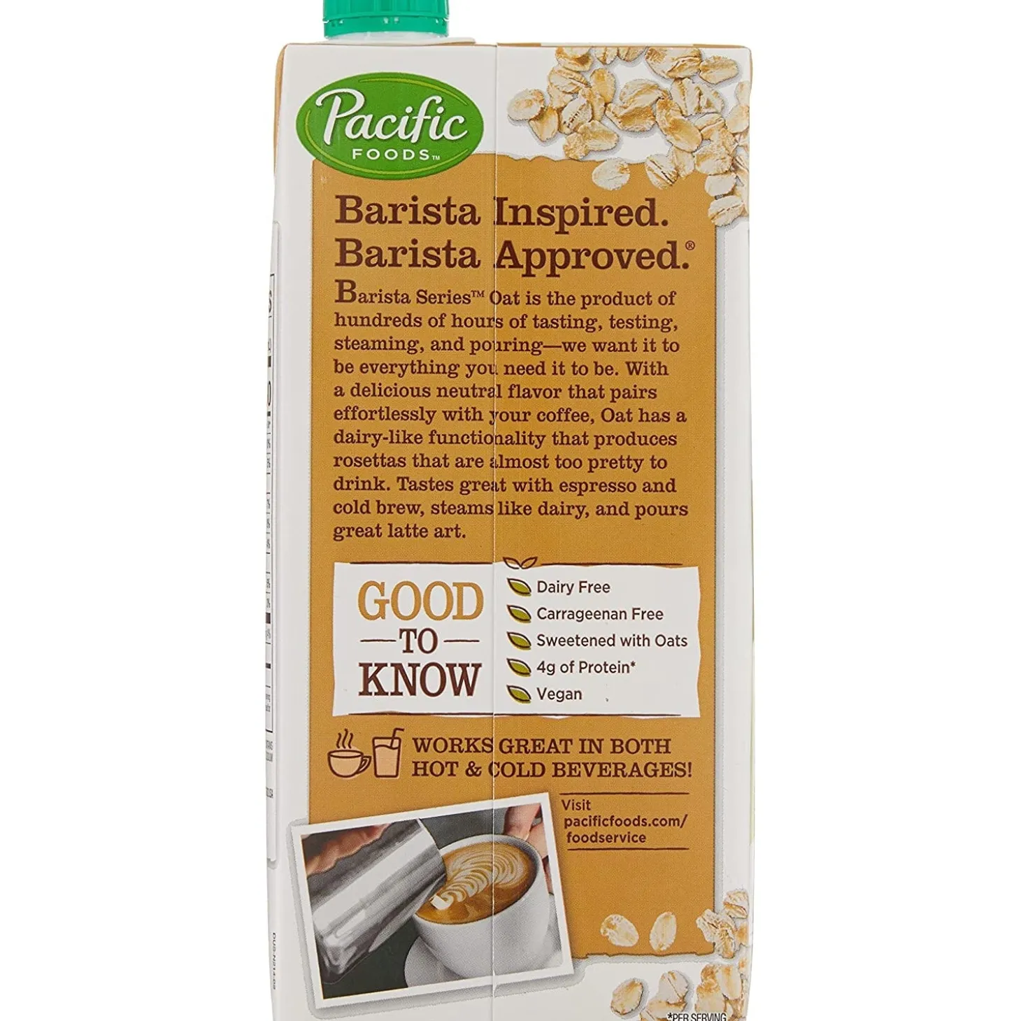 Milk, Plant-Based Drinks & Infused Chai>Ma Caféine Pacific | Barista Oat Vegetable Drink