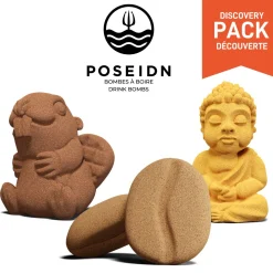 Ready-To-Drink Beverages|Cocktail Products>Ma Caféine Poseidon | Discovery Pack 3 x 3D Bombs - Maple Chocolate, Golden Milk and Espresso Martini