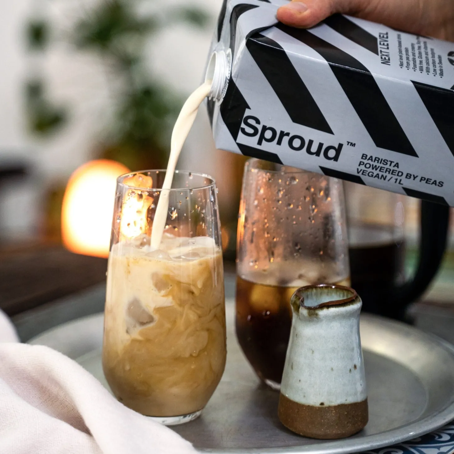 Milk, Plant-Based Drinks & Infused Chai>Ma Caféine Sproud | Barista vegetable drink made from peas