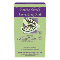 Herbal Teas|Caffeine Free>Ma Caféine The Courtesan | Frosted Mint Herbal Tea box of 20 sachets