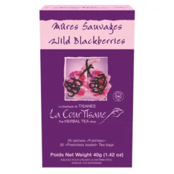 Herbal Teas|Caffeine Free>Ma Caféine The Courtesan | Wild Blackberry Herbal Tea box of 20 sachets