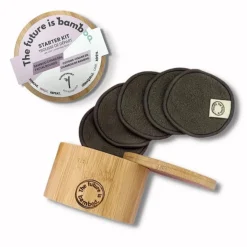 Wellness Products|Bamboo Products>Ma Caféine The Future is Bamboo | Starter Kit - Bamboo Charcoal Face Cotton