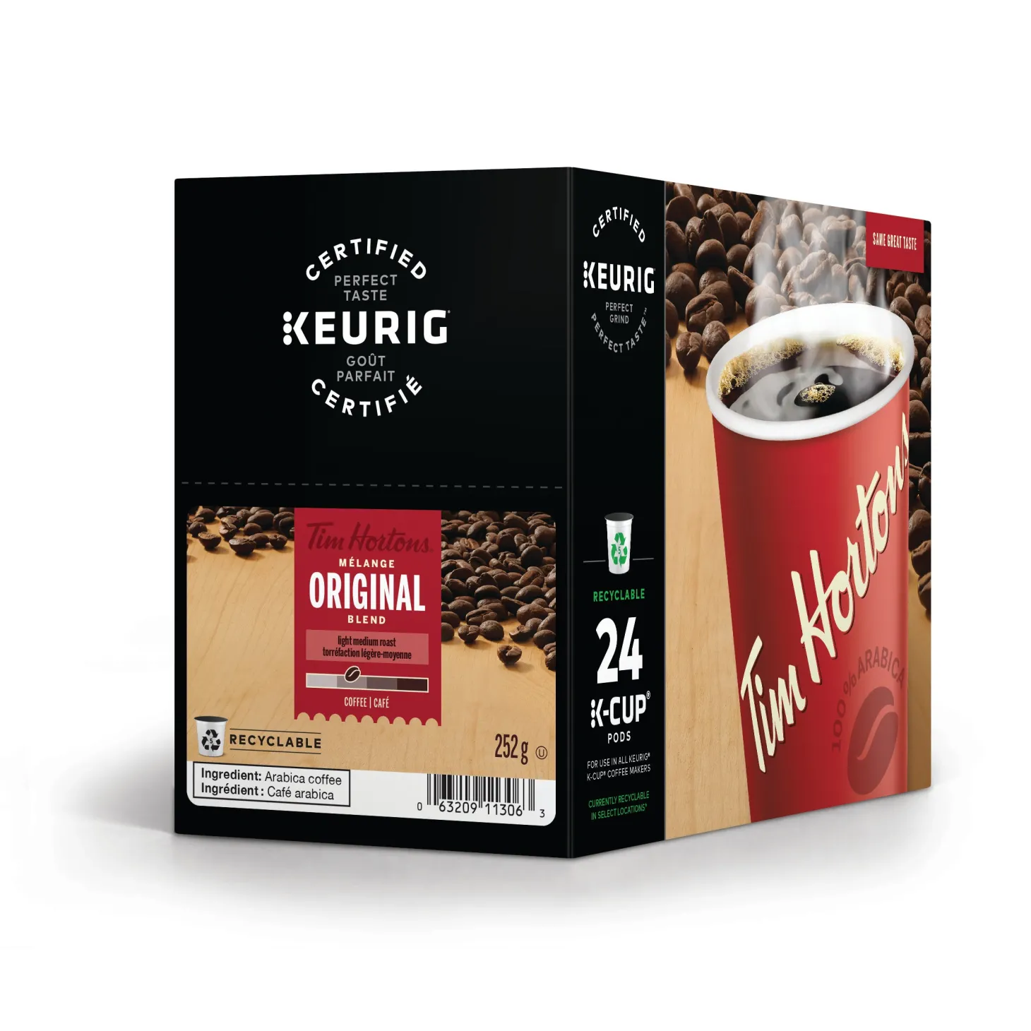 Keurig|K-Cup Capsules>Ma Caféine Tim Hortons | Original Blend 24 kcup capsules