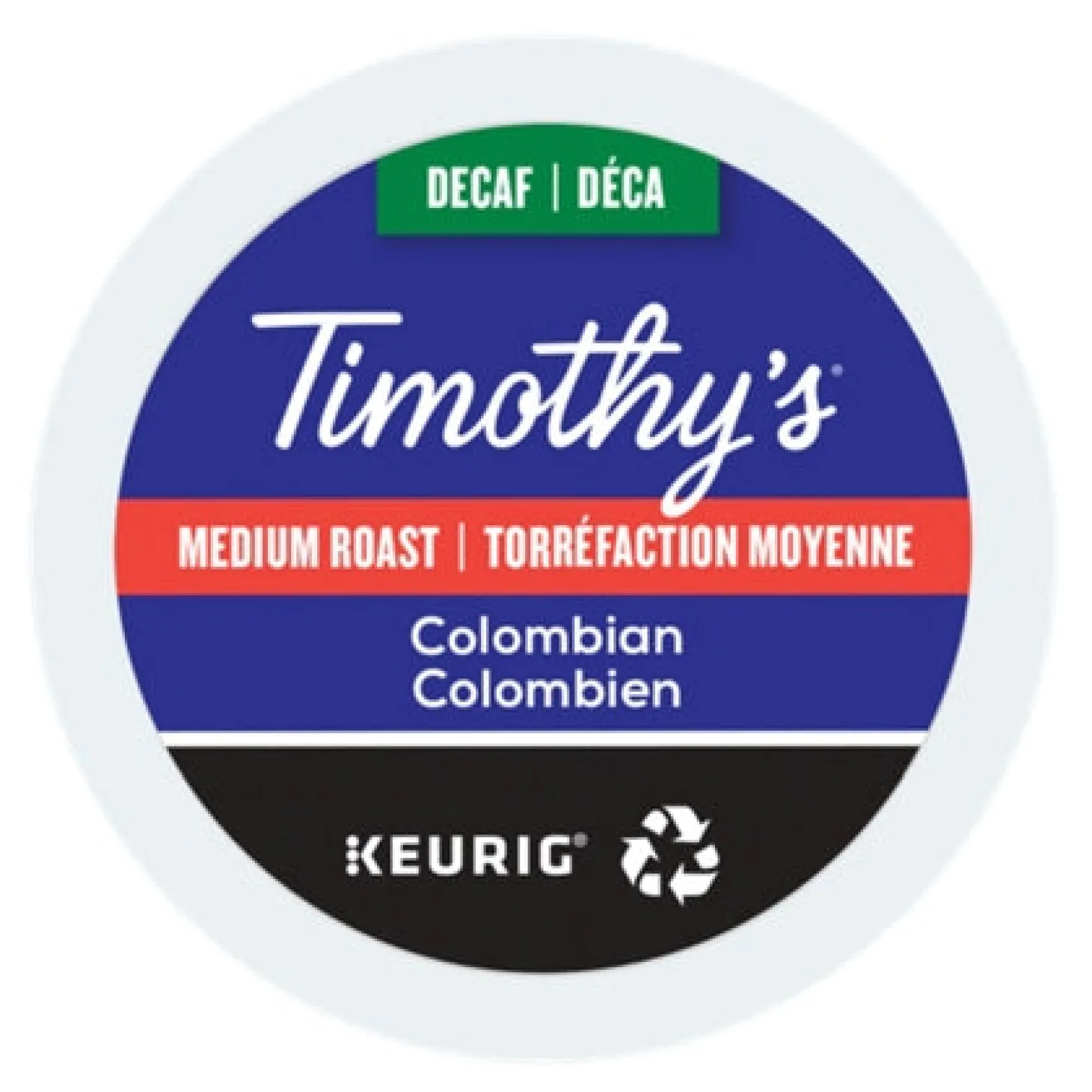 Keurig|Decaffeinated>Ma Caféine Timothy’s | Colombian decaffeinated 24 kcup capsules