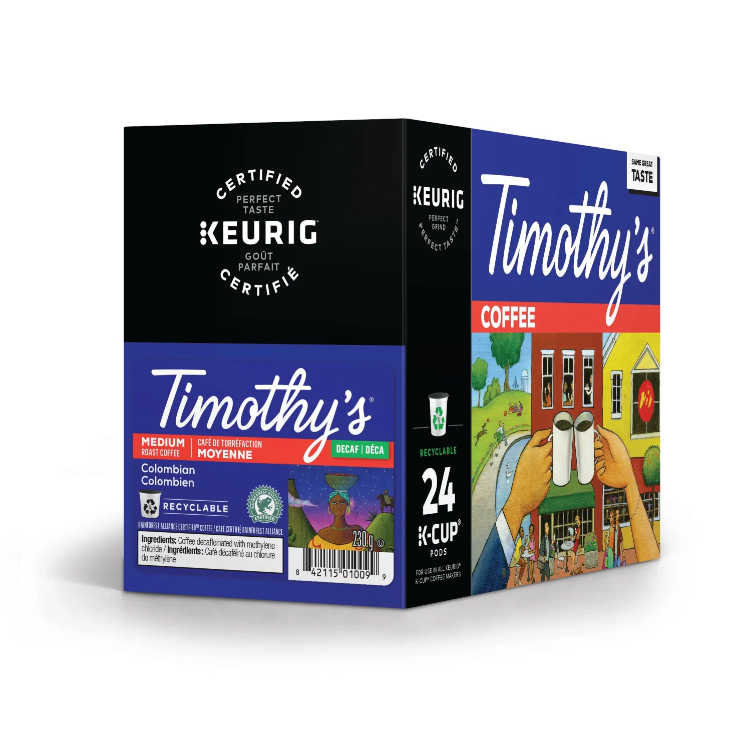 Keurig|Decaffeinated>Ma Caféine Timothy’s | Colombian decaffeinated 24 kcup capsules