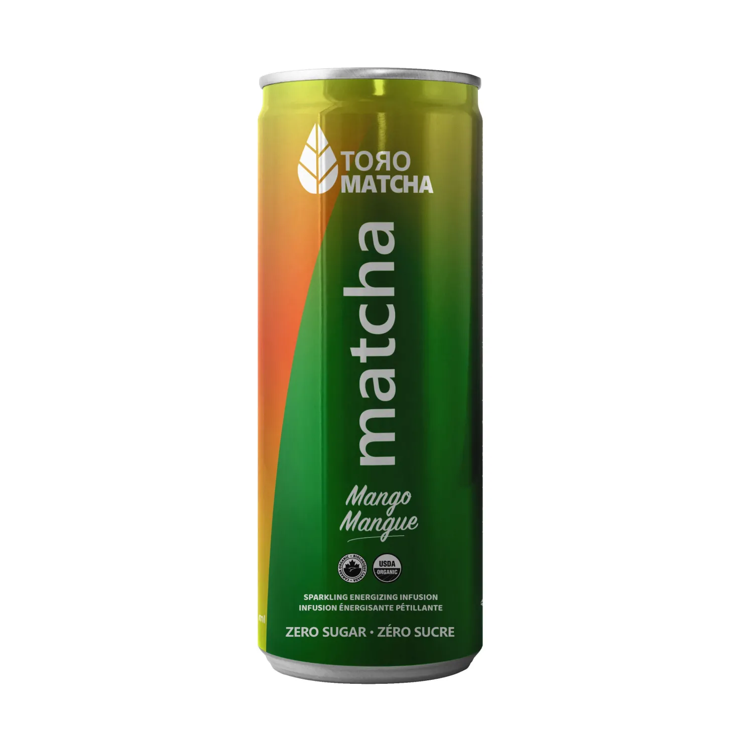 Ready-To-Drink Beverages|Quebec Products>Ma Caféine ToroMatcha | Sparkling Mango sugar free - 355 ml