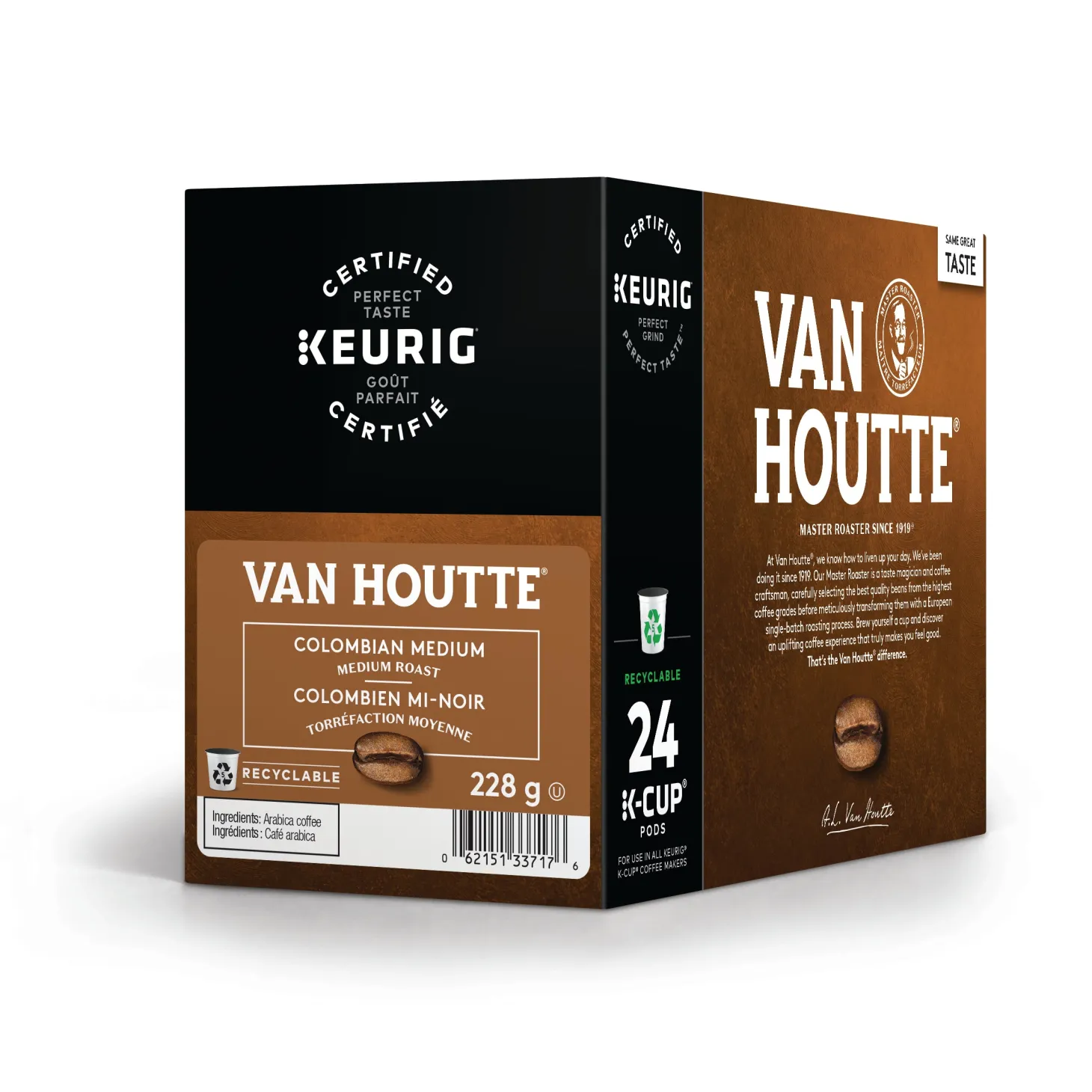 Keurig|K-Cup Capsules>Ma Caféine Van Houtte | Colombian Mid-Black 24 kcup capsules