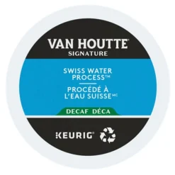 Keurig|Decaffeinated>Ma Caféine Van Houtte | Decaffeinated with water Swiss organic fair trade 24 kcup capsules