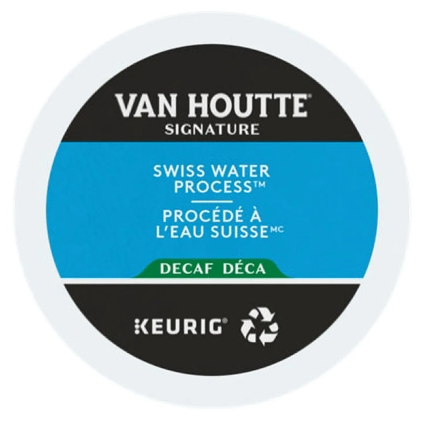 Keurig|Decaffeinated>Ma Caféine Van Houtte | Decaffeinated with water Swiss organic fair trade 24 kcup capsules
