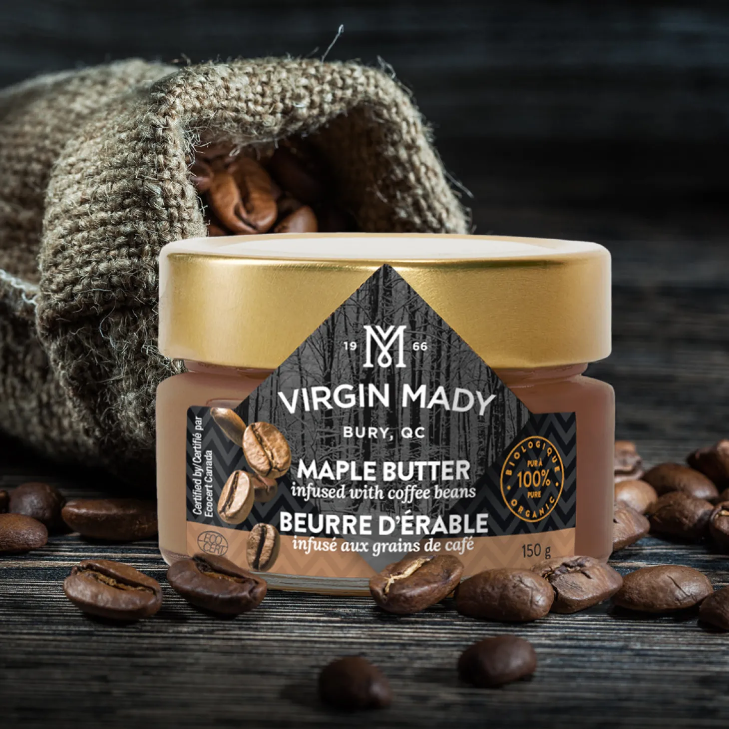 Food & Snacks|Quebec Products>Ma Caféine Virgin Mady | Coffee infused maple butter - 150 gr
