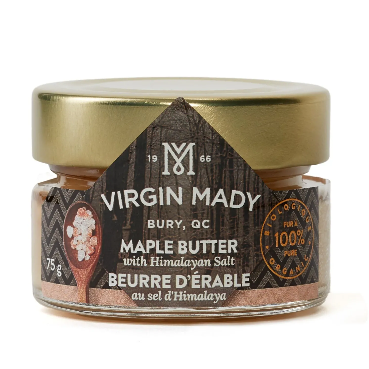 Food & Snacks|Quebec Products>Ma Caféine Virgin Mady | Maple butter with Himalayan salt - 75 gr